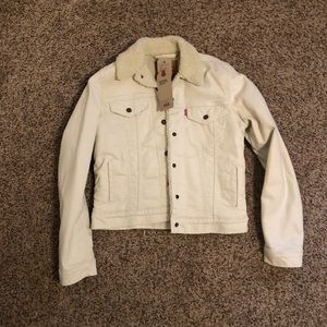 Levi’s White Jean Sherpa Jacket
